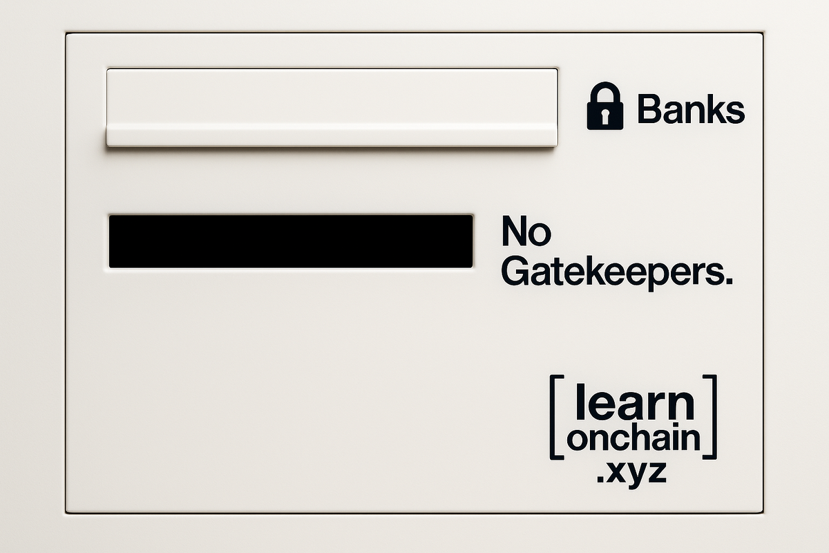 You’ve always known how to send value. Crypto just removes the lock. learnonchain.xyz